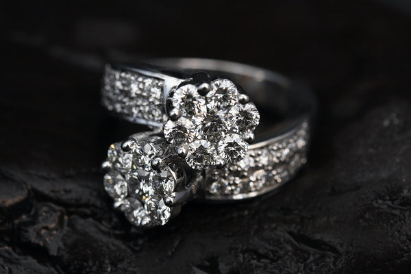 close-up of diamond ring