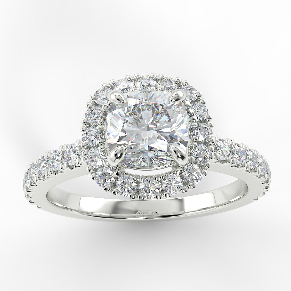 Eco 1 Cushion Cut Halo Diamond Ring https://www.youtube.com/embed/rOA5leLitMc