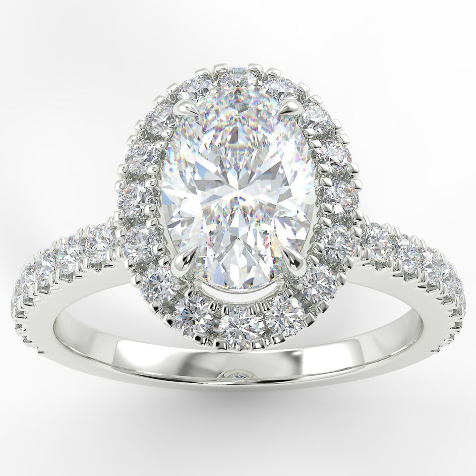 Eco 1 Oval Cut Halo Diamond Ring https://www.youtube.com/embed/wnNQlmO0mks