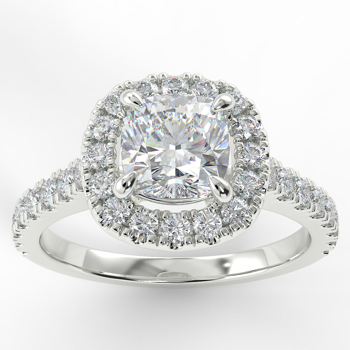 Eco 2 Cushion Cut Halo Diamond Ring https://www.youtube.com/embed/1IvXFwjr1BM