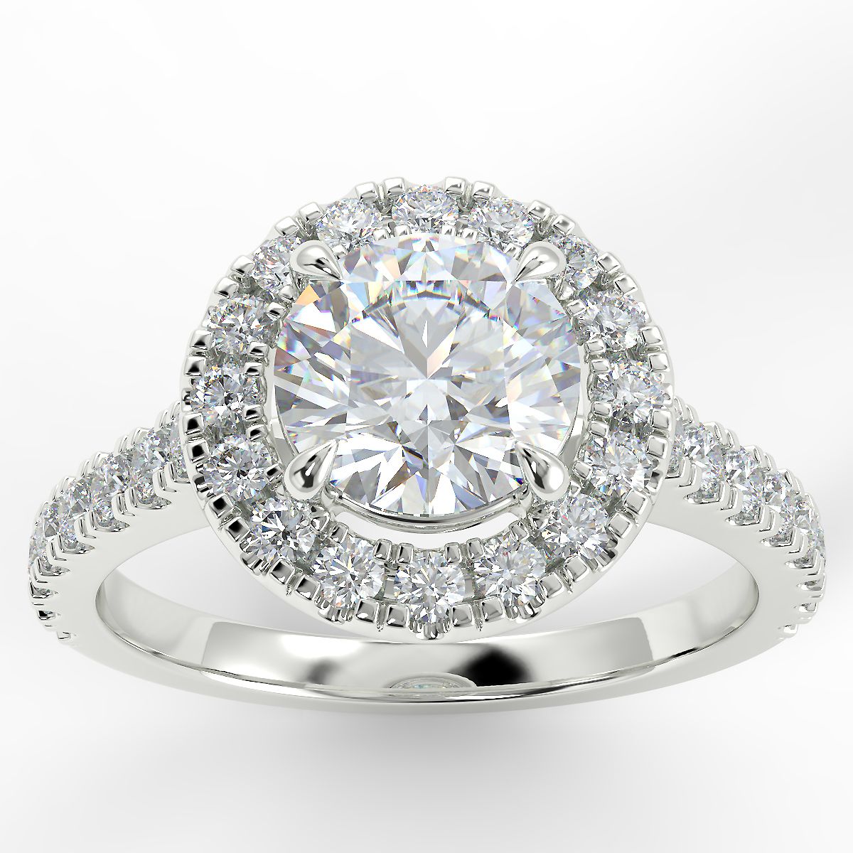 Eco 2 Round Brilliant Cut Halo Diamond Ring https://www.youtube.com/embed/fSigEpLg_mI