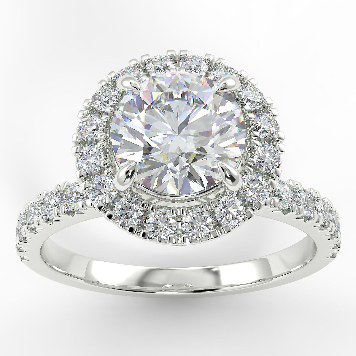 Eco 4 Round Brilliant Cut Halo Diamond Ring https://www.youtube.com/embed/4F9M4KLP6l8
