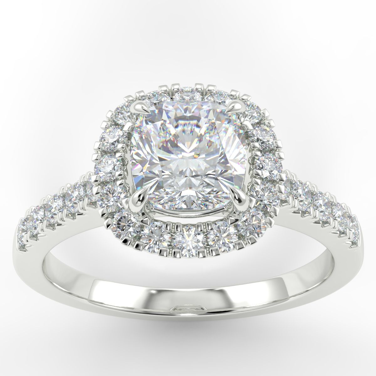 Eco 5 Cushion Cut Halo Diamond Ring https://www.youtube.com/embed/8d9rB1Za9NY