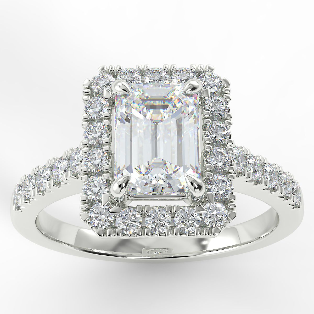 Eco 5 Emerald Cut Halo Diamond Ring https://www.youtube.com/embed/o-U-ixW3MaY