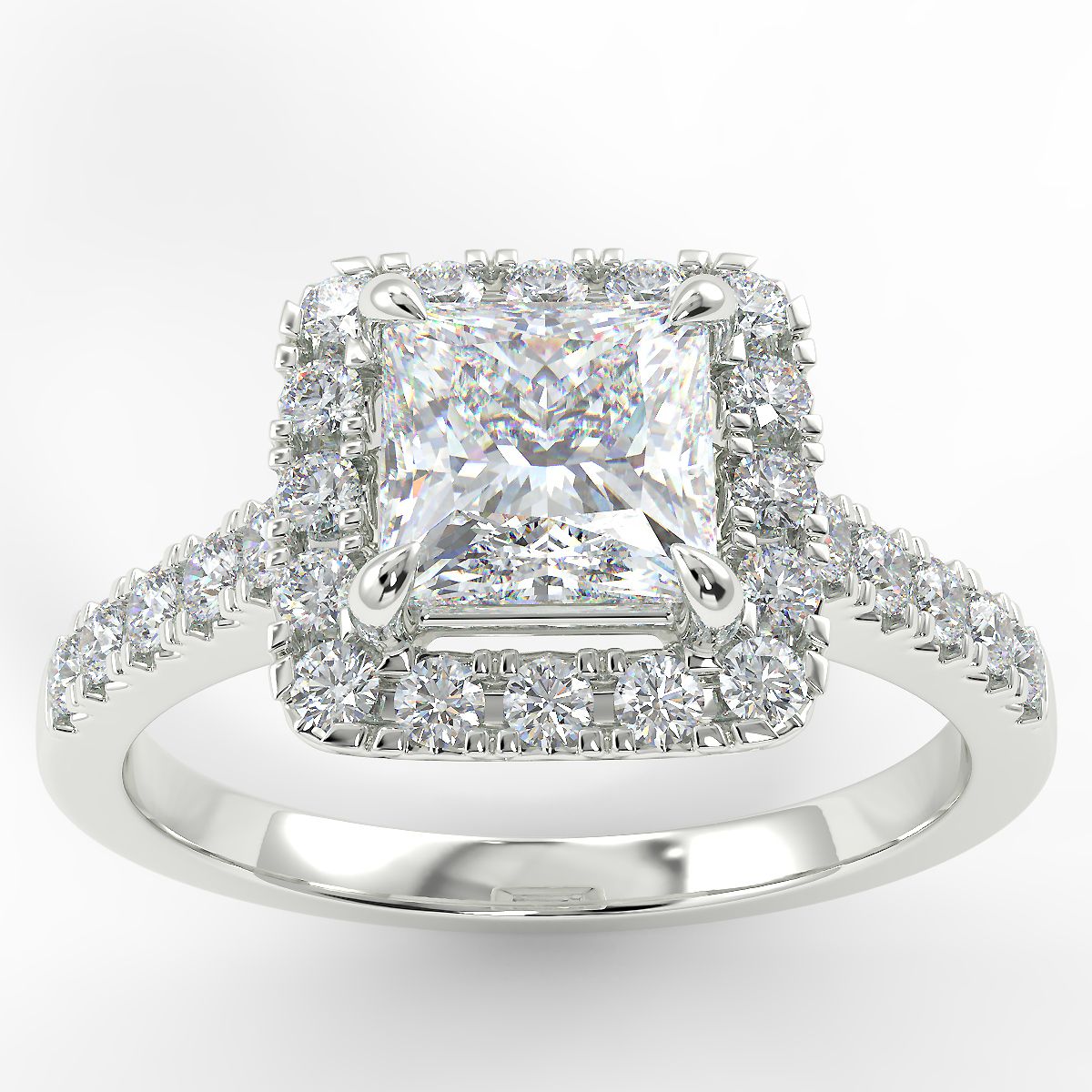 Eco 5 Princess Cut Halo Diamond Ring https://www.youtube.com/embed/14bNl-N7ud8