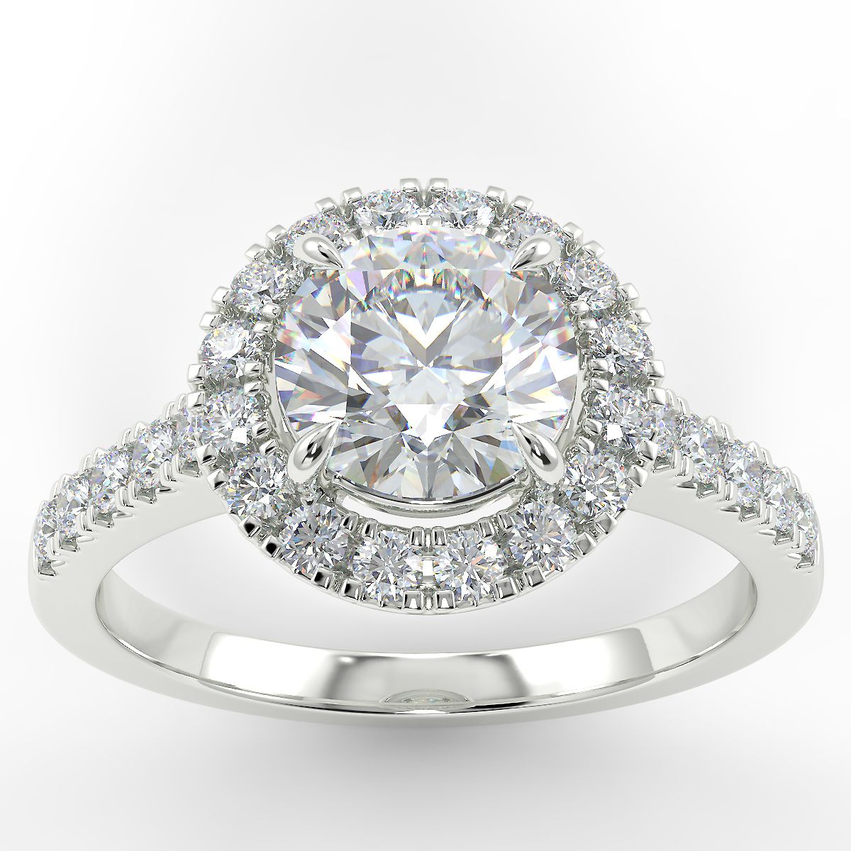 Eco 5 Round Brilliant Cut Halo Diamond Ring https://www.youtube.com/embed/GjAUTWB__rg