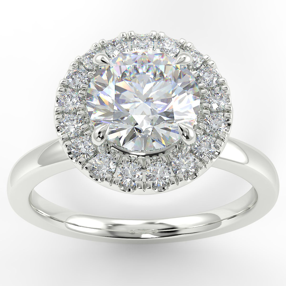 Eco 6 Round Brilliant Cut Halo Diamond Ring https://www.youtube.com/embed/P_S7s0uGaTQ