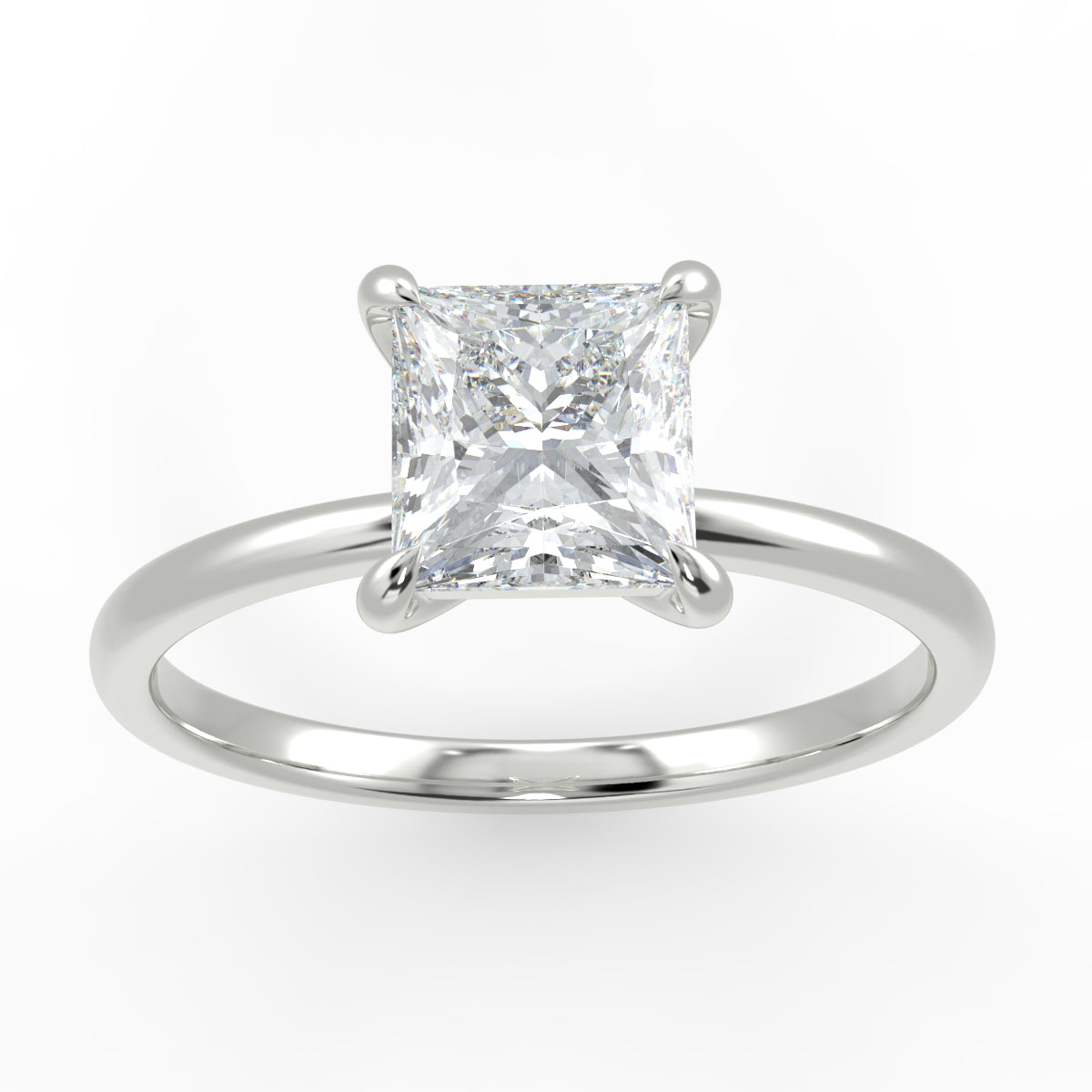 Eco 8 Princess Cut Solitaire Diamond Ring Eco 8 Princess Cut Solitaire Diamond Ring