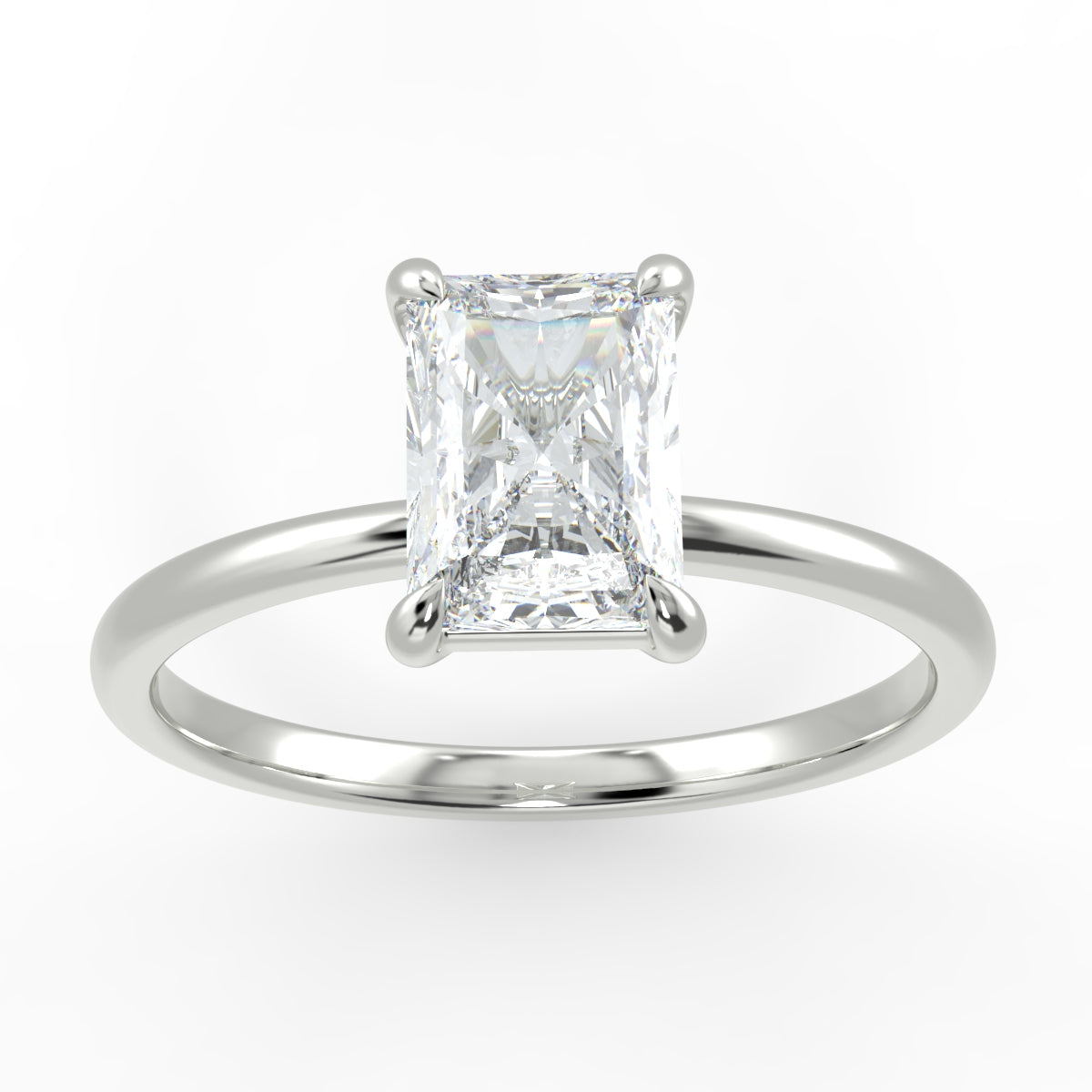 Eco 2 E VS1 1.00ct Radiant Cut Diamond Solitaire Ring Eco 2 E VS1 1.00ct Radiant Cut Diamond Solitaire Ring