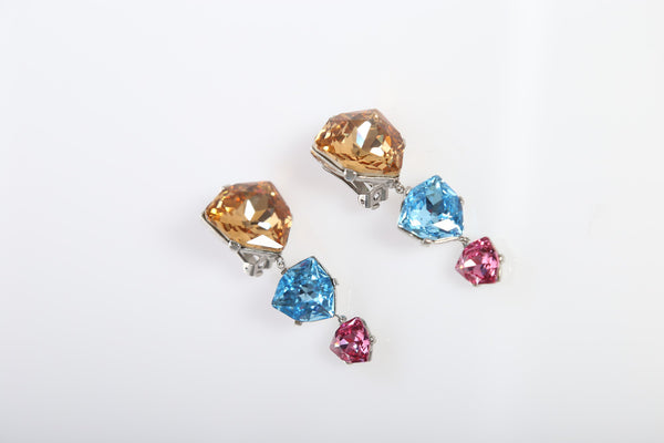 Coloured Diamond Earrings