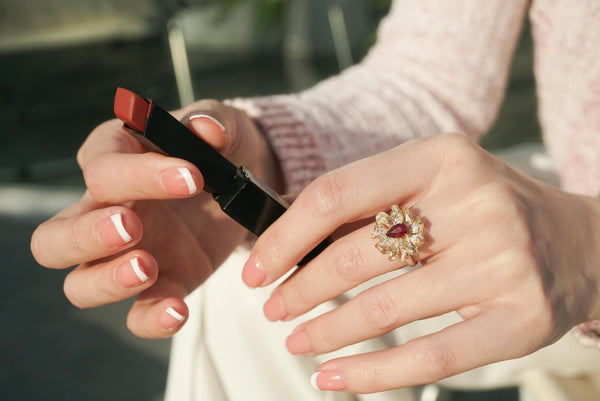 coloured diamond ring