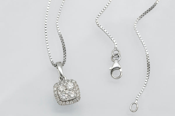 diamond multistone necklace