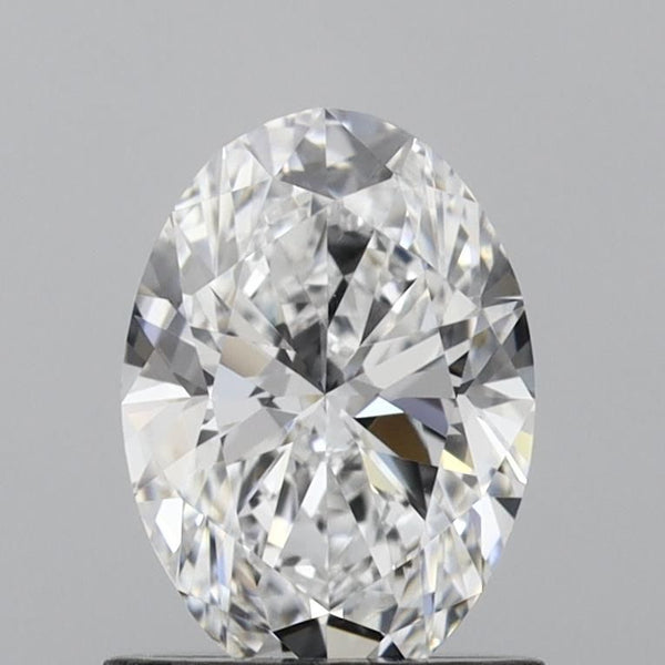 1.0-Carat Oval Shape Lab Grown Diamond, Color : D, Cut : Na, Clarity : VVS2