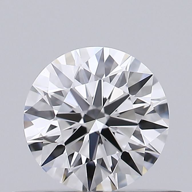 0.43-Carat Round Shape Lab Grown Diamond, Color : F, Cut : Ideal, Clarity : VVS2