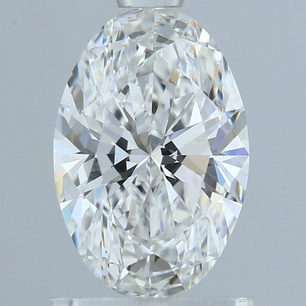 1.0-Carat Oval Shape Lab Grown Diamond, Color : D, Cut : Na, Clarity : VS1