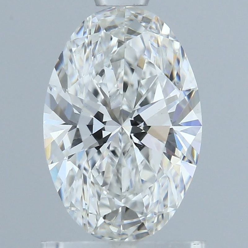 1.0-Carat Oval Shape Lab Grown Diamond, Color : D, Cut : Na, Clarity : VS1