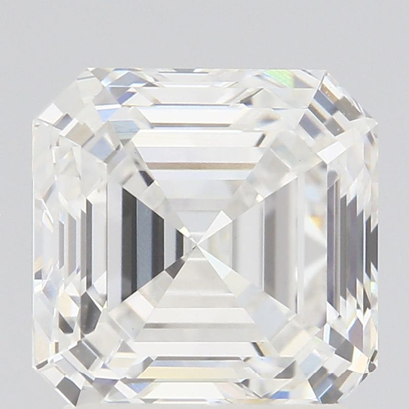 2.07-Carat Asscher Shape Lab Grown Diamond, Color : F, Cut : Na, Clarity : VVS2