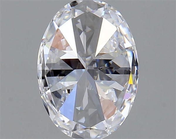 1.02-Carat Oval Shape Lab Grown Diamond, Color : D, Cut : Na, Clarity : IF