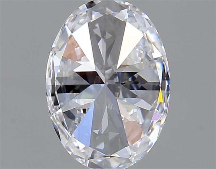 1.02-Carat Oval Shape Lab Grown Diamond, Color : D, Cut : Na, Clarity : IF