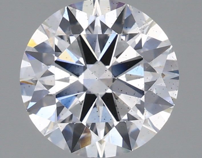2.14-Carat Round Shape Lab Grown Diamond, Color : E, Cut : Ideal, Clarity : SI1
