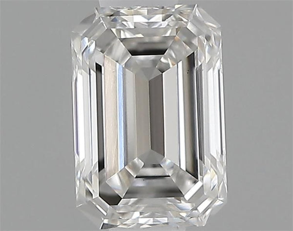 0.46-Carat Emerald Shape Lab Grown Diamond, Color : G, Cut : Na, Clarity : VS1