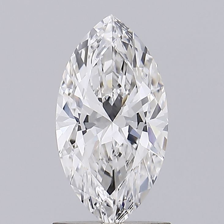 1.13-Carat Marquise Shape Lab Grown Diamond, Color : G, Cut : Na, Clarity : VVS2