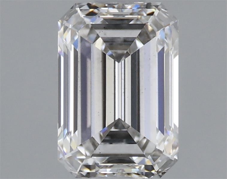 1.5-Carat Emerald Shape Lab Grown Diamond, Color : H, Cut : Na, Clarity : VS2