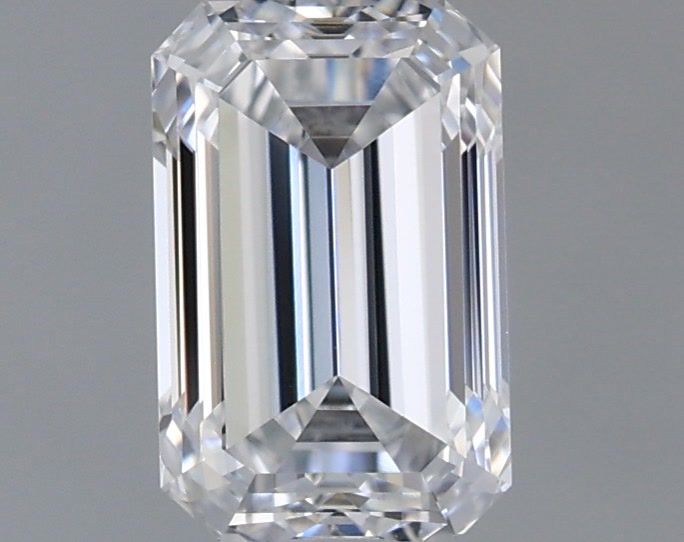 0.98-Carat Emerald Shape Lab Grown Diamond, Color : D, Cut : Na, Clarity : VVS2