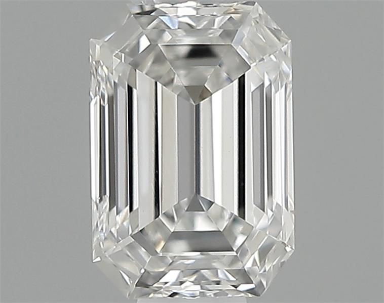 0.41-Carat Emerald Shape Lab Grown Diamond, Color : F, Cut : Na, Clarity : VVS2