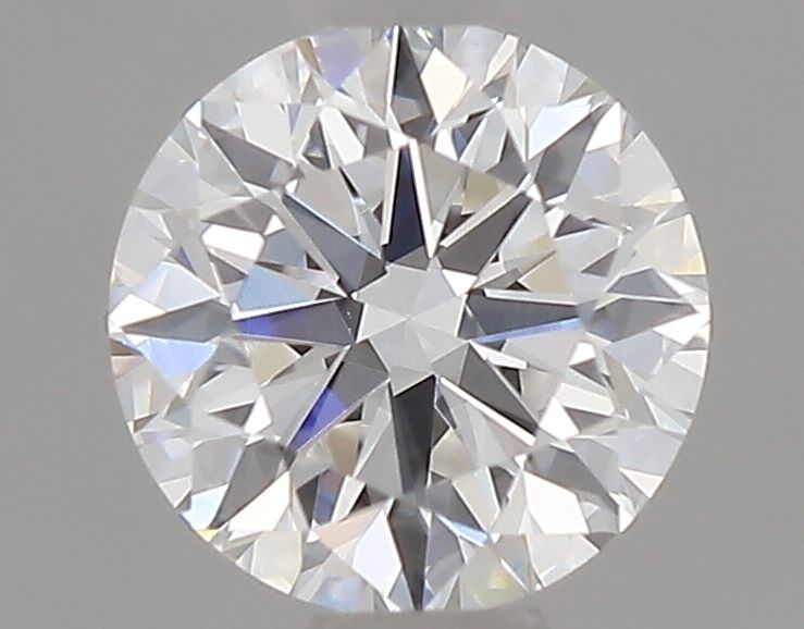 0.56-Carat Round Shape Lab Grown Diamond, Color : E, Cut : Excellent, Clarity : VS1