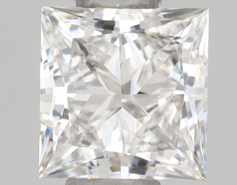 0.48-Carat Princess Shape Lab Grown Diamond, Color : E, Cut : Na, Clarity : VVS2
