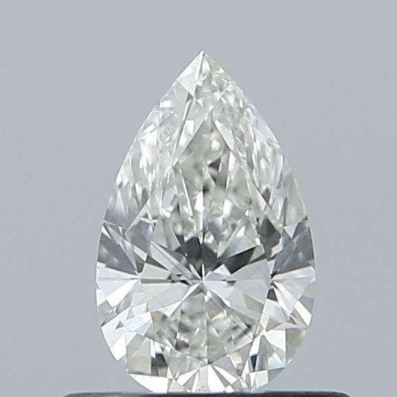 0.41-Carat Pear Shape Lab Grown Diamond, Color : G, Cut : Na, Clarity : VS2