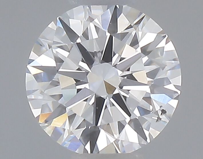 0.33-Carat Round Shape Lab Grown Diamond, Color : E, Cut : Ideal, Clarity : SI1