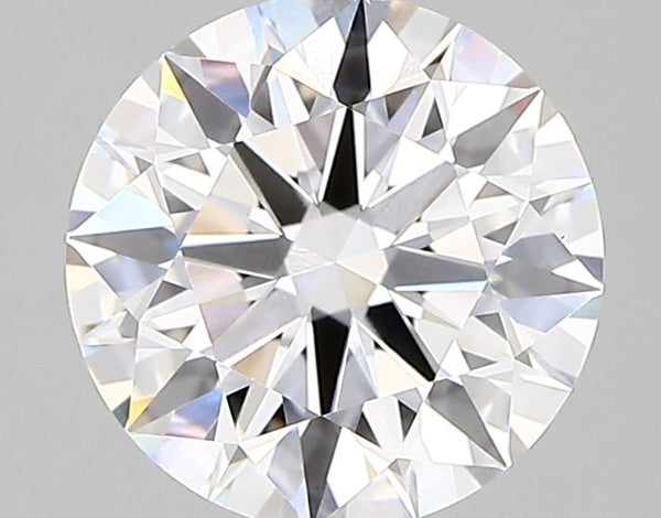 2.07-Carat Round Shape Lab Grown Diamond, Color : D, Cut : Ideal, Clarity : VVS2