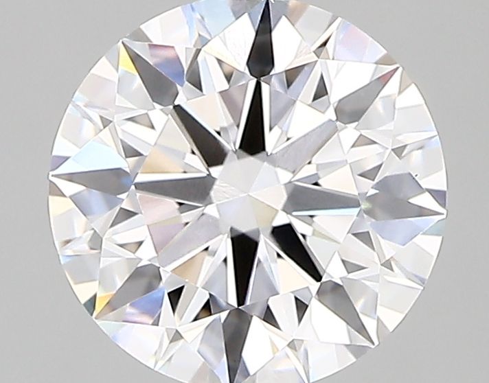 2.07-Carat Round Shape Lab Grown Diamond, Color : D, Cut : Ideal, Clarity : VVS2