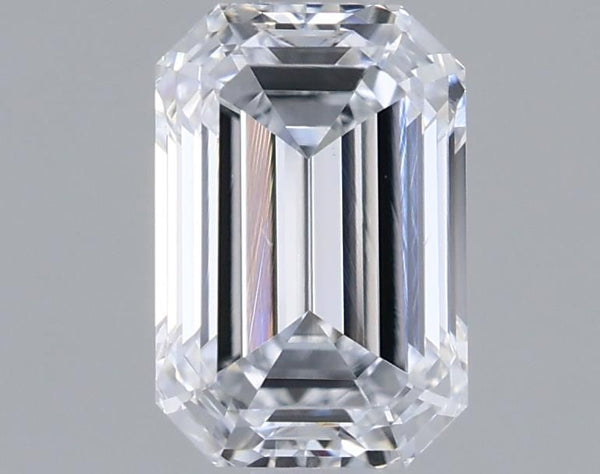 0.93-Carat Emerald Shape Lab Grown Diamond, Color : E, Cut : Na, Clarity : VS1