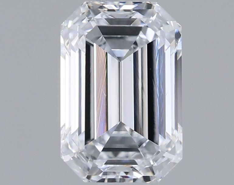 0.93-Carat Emerald Shape Lab Grown Diamond, Color : E, Cut : Na, Clarity : VS1