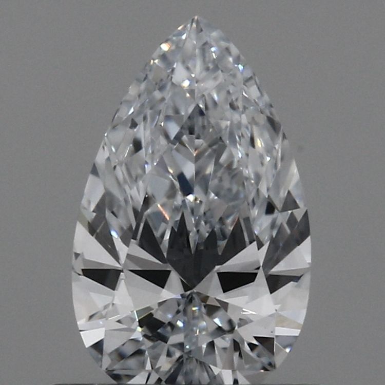 0.53-Carat Pear Shape Lab Grown Diamond, Color : F, Cut : Na, Clarity : VVS2