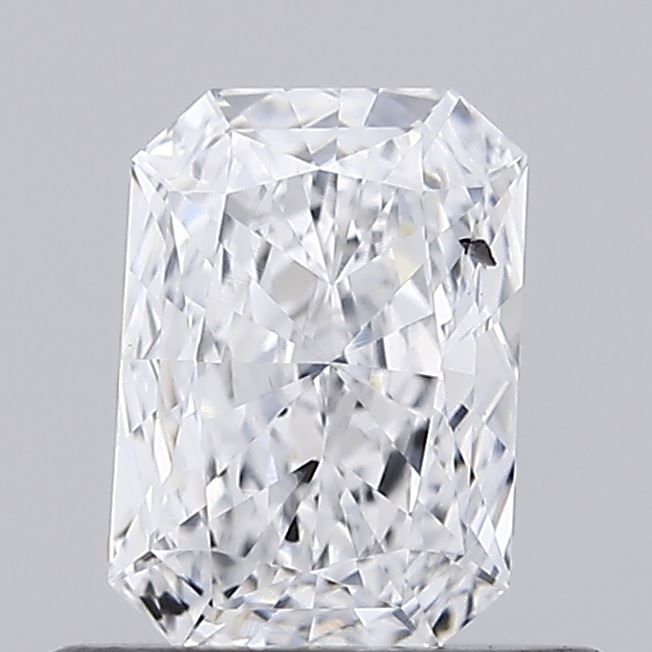 0.49-Carat Radiant Shape Lab Grown Diamond, Color : D, Cut : Na, Clarity : SI1