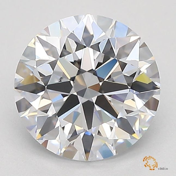 1.12-Carat Round Shape Lab Grown Diamond, Color : E, Cut : Ideal, Clarity : VVS1