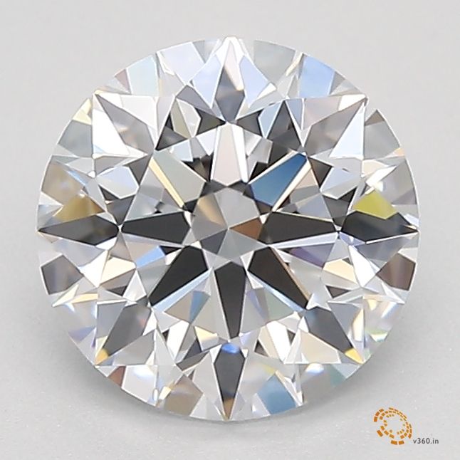 1.12-Carat Round Shape Lab Grown Diamond, Color : E, Cut : Ideal, Clarity : VVS1