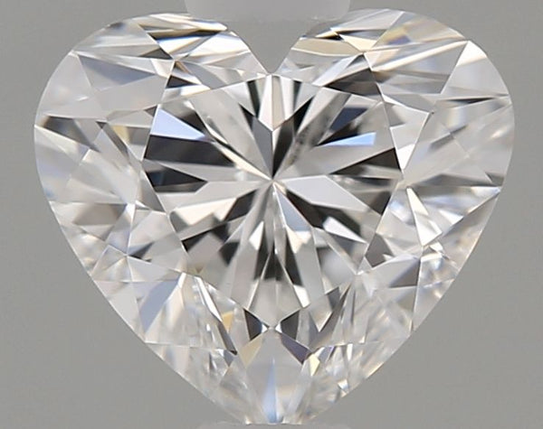 0.65-Carat Heart Shape Lab Grown Diamond, Color : E, Cut : Na, Clarity : VS1