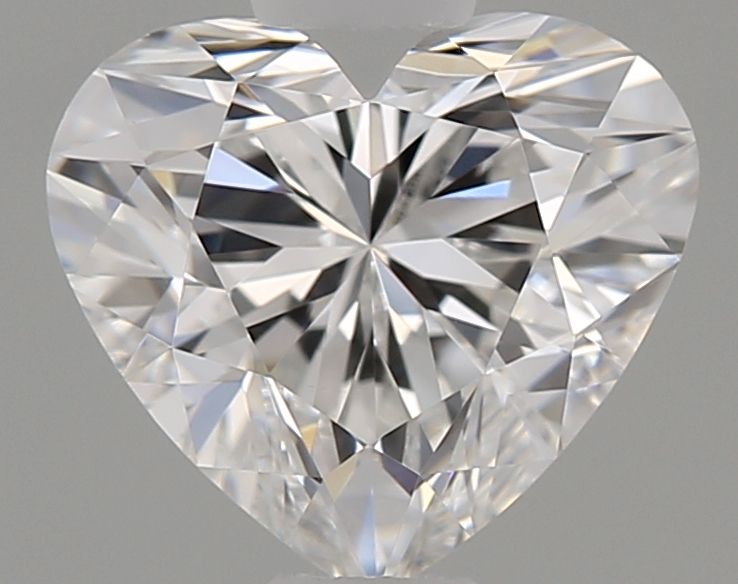 0.65-Carat Heart Shape Lab Grown Diamond, Color : E, Cut : Na, Clarity : VS1