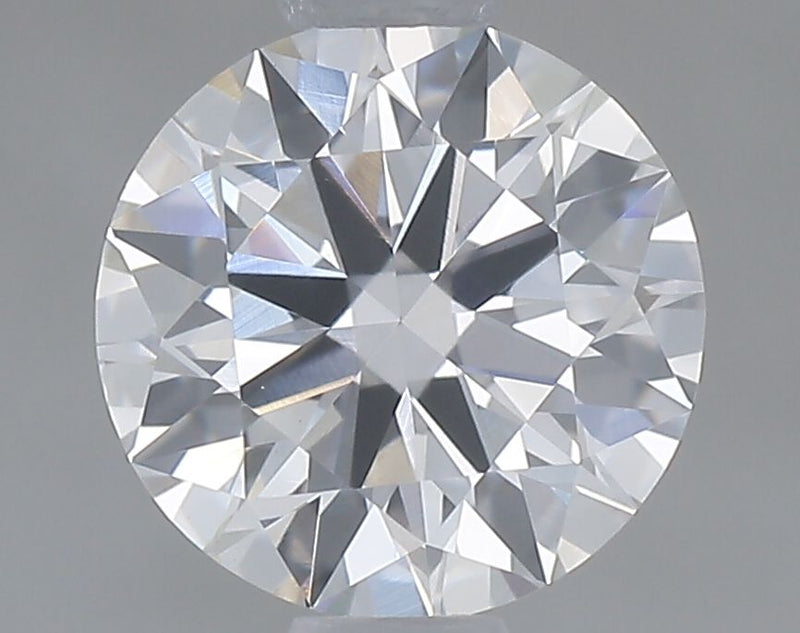 0.65-Carat Round Shape Lab Grown Diamond, Color : E, Cut : Ideal, Clarity : VVS2