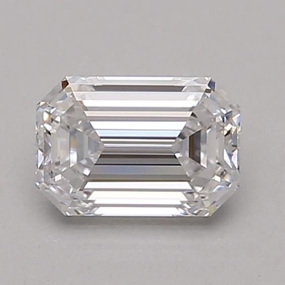 0.79-Carat Emerald Shape Lab Grown Diamond, Color : D, Cut : Na, Clarity : VVS1