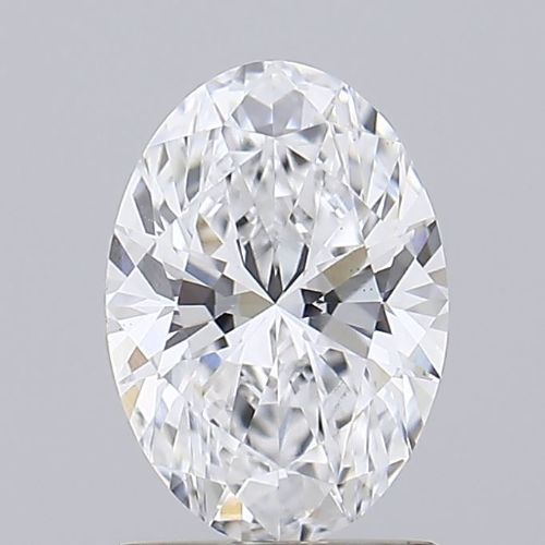 1.25-Carat Oval Shape Lab Grown Diamond, Color : D, Cut : Na, Clarity : VS1