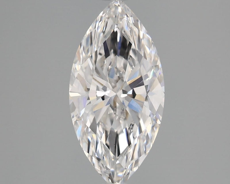 2.17-Carat Marquise Shape Lab Grown Diamond, Color : E, Cut : Na, Clarity : VVS2