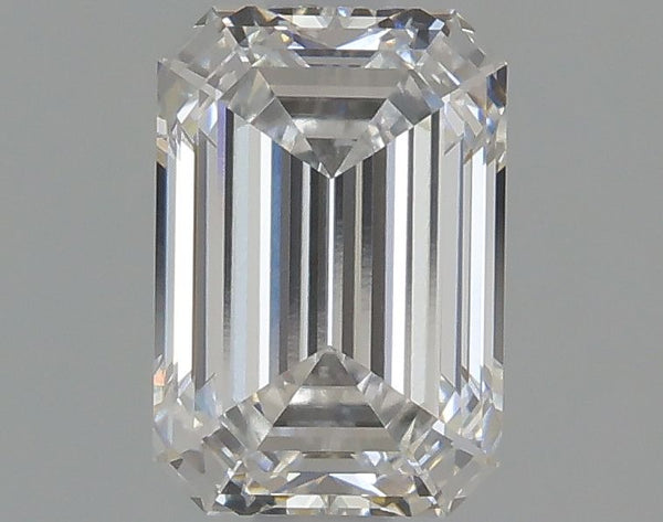 1.38-Carat Emerald Shape Lab Grown Diamond, Color : E, Cut : Na, Clarity : IF