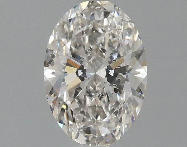 1.09-Carat Oval Shape Lab Grown Diamond, Color : G, Cut : Na, Clarity : SI2