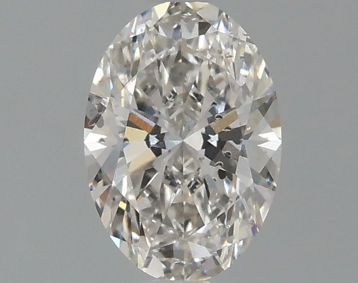 1.09-Carat Oval Shape Lab Grown Diamond, Color : G, Cut : Na, Clarity : SI2